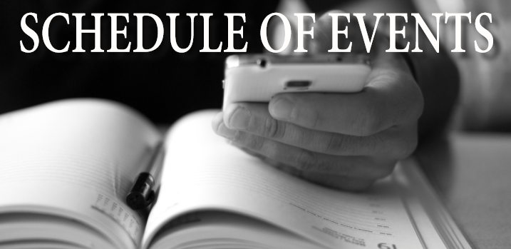 schedule of events